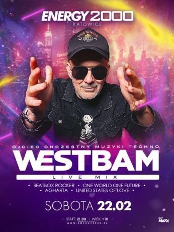 Katowice Wydarzenie Koncert WESTBAM - ENERGY 2000 KATOWICE [18+]