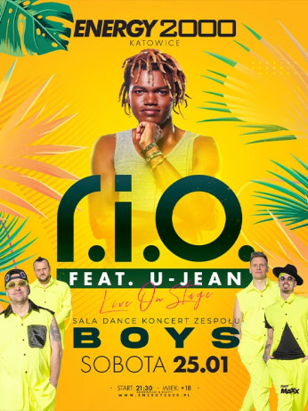 Katowice Wydarzenie Koncert R.I.O feat. U-JEAN 25.01 - ENERGY 2000 KATOWICE [18+]