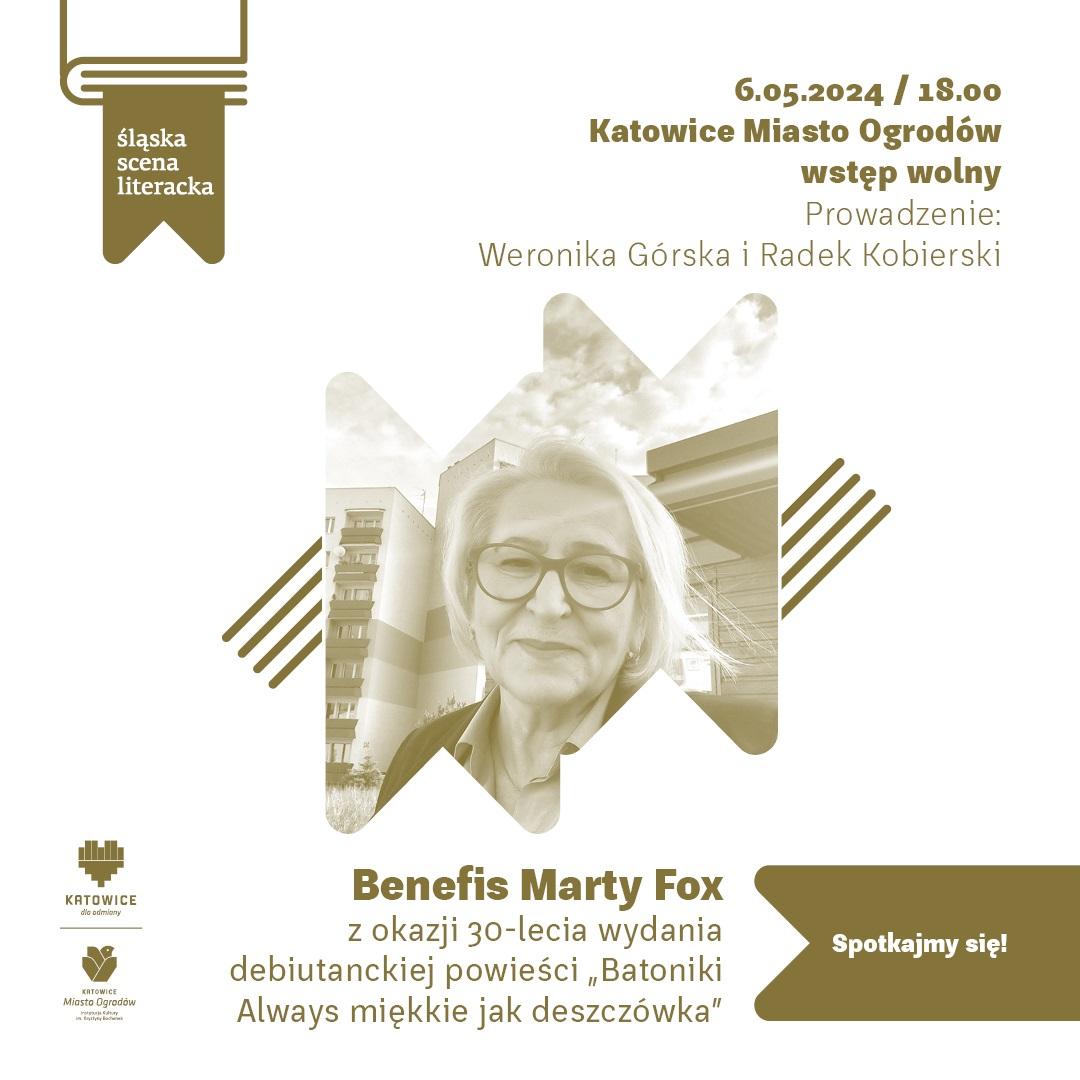 Benefis Marty Fox - Literatura - 06 Maj 2024 - Katowice - Atrakcje.pl